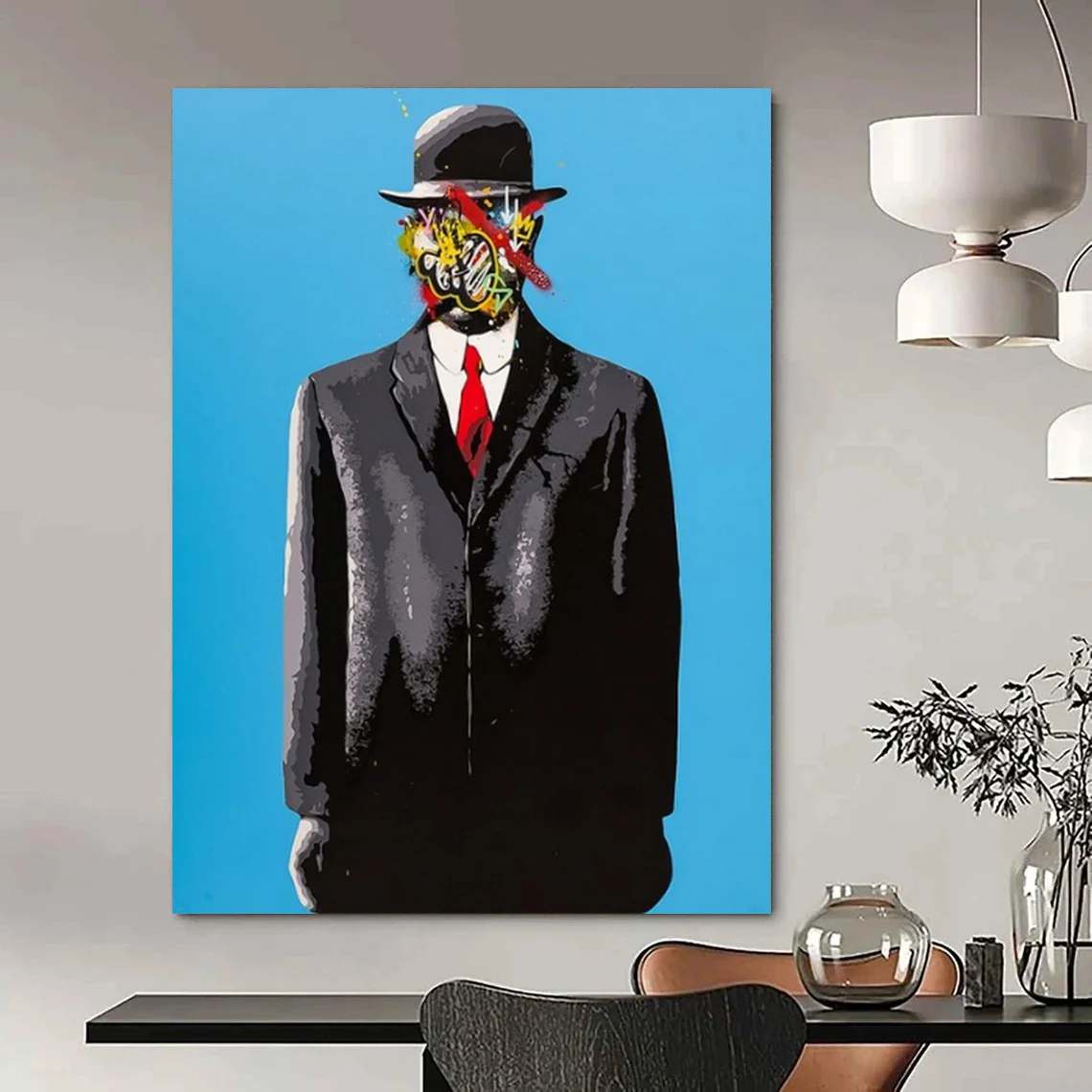 Office Handmade Figure Masked Abstract Artwork NH6XT